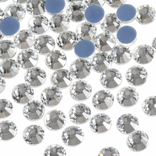 Beadsland Hotfix Rhinestones, 2880pcs Flatback Crystal Rhinestones for Crafts Clothes DIY Decoration, Crystal, SS10, 2.7-2.9mm