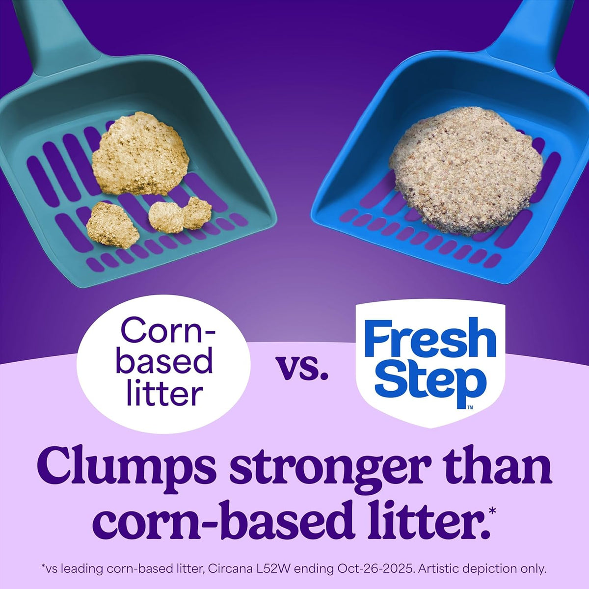 Fresh Step Odor Shield Advanced Multi Cat Clumping Litter with Febreze Freshness, Gain Original Scent, 18.5 lb Each, Pack of 2 (Package May Vary)