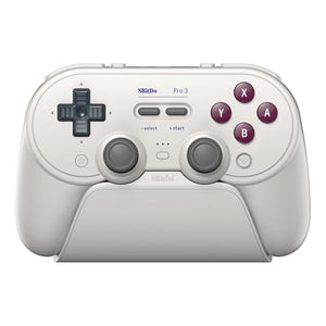 8Bitdo Pro 3 Bluetooth Controller for Switch/Switch 2 with TMR Joysticks, Swappable ABXY Buttons, and Charging Dock