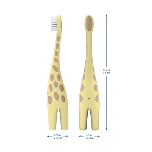 Dr. Brown's Infant-to-Toddler Toothbrush, BPA-Free, Soft Bristles, Ages 0-3, Giraffe Design