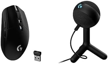 Logitech G305 Lightspeed Wireless Gaming Mouse, Hero Sensor, 12,000 DPI, Lightweight, 6 Buttons, 250h Battery, PC, Mac - Black