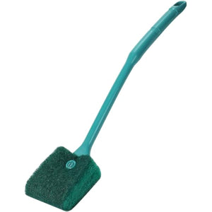 AQUANEAT Aquarium Double Sided Sponge Brush Algae Scraper with Long Handle for Glass Tanks