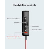usb headset with noise cancelling microphone for pc laptop headphones black