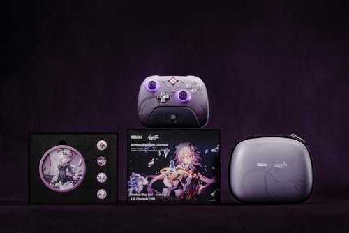 8BitDo Ultimate 2 Wireless Controller for Windows, Apple, Steam & Android, TMR Joysticks, Hall/Tactile Triggers, Motion Control,1000Hz Polling Rate -Evernight(Officially Licensed by Honkai: Star Rail)