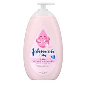johnsons baby lotion with coconut oil aloe vera vitamin b5 72hr hydration