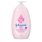 johnsons baby lotion with coconut oil aloe vera vitamin b5 72hr hydration