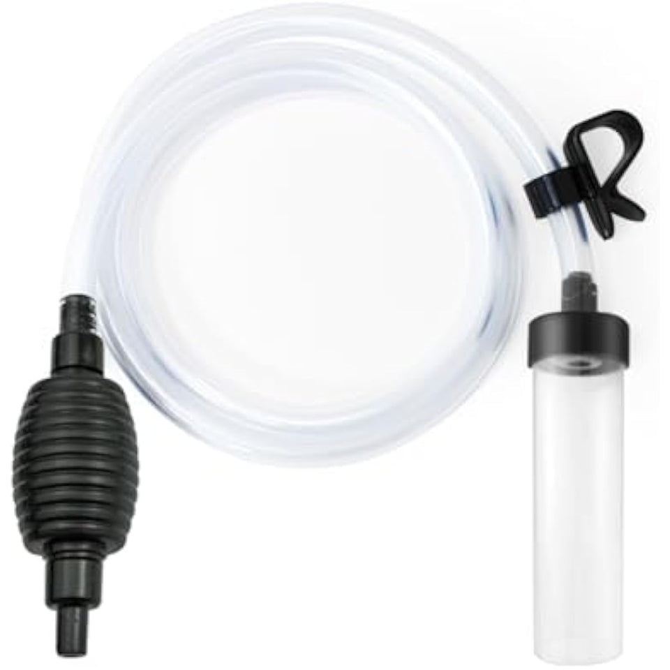5ft long aquarium siphon vacuum cleaner for fish tank cleaning gravel and sand with durable pc hose