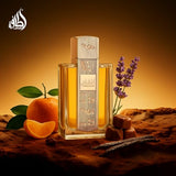 Lattafa Angham Unisex Long-Lasting Eau de Parfum, Citrus, Lavender, Musk, Amber, Vanilla, 3.40 Ounce / 100 ml