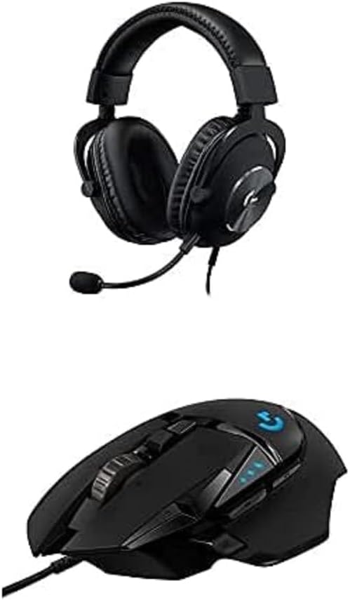 Logitech G502 Hero High Performance Wired Gaming Mouse with Hero 25K Sensor, RGB, Adjustable Weights, 11 Programmable Buttons - Black