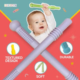 Soft silicone teething aids for 36+ months babies, multi-color 6-pack, infant oral soothing relief for back molars