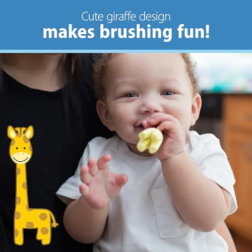 Dr. Brown's Infant-to-Toddler Toothbrush, BPA-Free, Soft Bristles, Ages 0-3, Giraffe Design