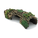 JIH Aquarium Decorations Resin Hollow Tree Trunk Ornament, Bettas House Cave Wood House Decor for Fish Tank (HS-SP207)