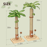 MECOOL 35in tall cat scratching post premium scratch posts with hanging ball and ball track