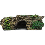 JIH Aquarium Decorations Resin Hollow Tree Trunk Ornament, Bettas House Cave Wood House Decor for Fish Tank (HS-SP207)