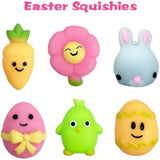 Jofan 6 Pack Easter Bubble Bath Bombs with Easter Squishy Toys Inside for Kids Girls Boys Easter Basket Stuffers Gifts