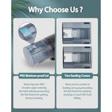 Automatic Fish Feeder for Small Aquariums: 200ml Large Capacity Auto Feeders with Battery Timer for Betta Koi and Turtles