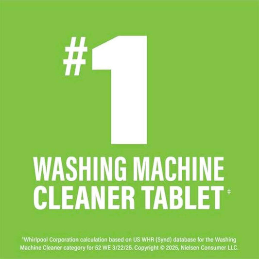 Affresh Washing Machine Cleaner, Helps Power Away Odor Causing Bacteria & Grime Deep Inside Pump, Valve & Hoses, 6 Time Release Tablets, 6 Month Supply