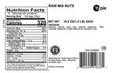 Yupik raw mix nuts, 1 lb, natural mixed nuts with almonds, walnuts, pistachios, cashews, and Brazil nuts, healthy snack, brown