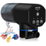 Automatic Fish Feeder for Small Aquariums: 200ml Large Capacity Auto Feeders with Battery Timer for Betta Koi and Turtles