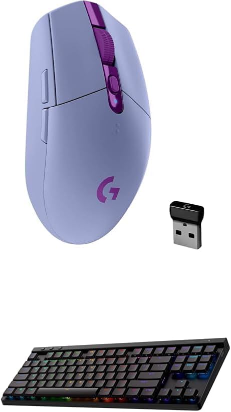 Logitech G305 Lightspeed Wireless Gaming Mouse, Hero Sensor, 12,000 DPI, Lightweight, 6 Buttons, 250h Battery, PC, Mac - Black