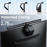 Quntis computer monitor lamp for eye caring with auto-dimming and touch control