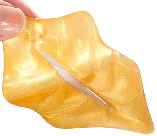 10 pairs collagen crystal eye mask, 10 pcs collagen crystal lip mask, anti-aging, gold, set