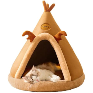 cat tent bed for small dogs and cats with thick cushion
