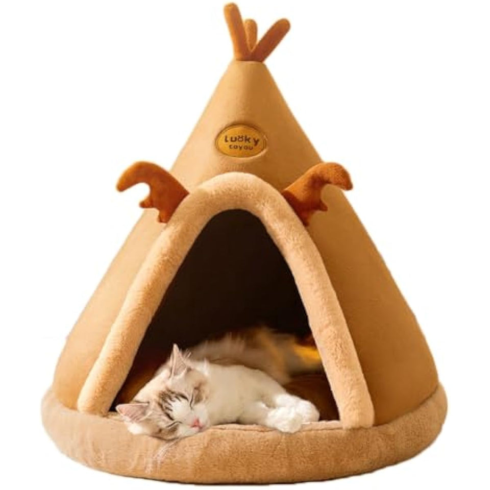 cat tent bed for small dogs and cats with thick cushion