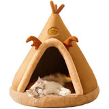 cat tent bed for small dogs and cats with thick cushion