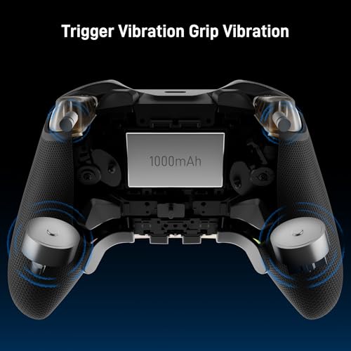 FLYDIGI Vader 5 Pro PC Controller, FORCEFLEX Joysticks, 3ms Ultra-Low Latency, FORCESWITCH Triggers, 8 Extra Buttons, Triggers & Grips Vibration, 1000mAh Battery, PC/NS/Android/TV