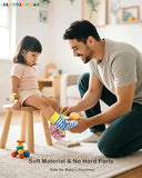 Bloobloomax soft rattle socks and foot finder set for infant girls and boys 0-36 months, baby shower gifts