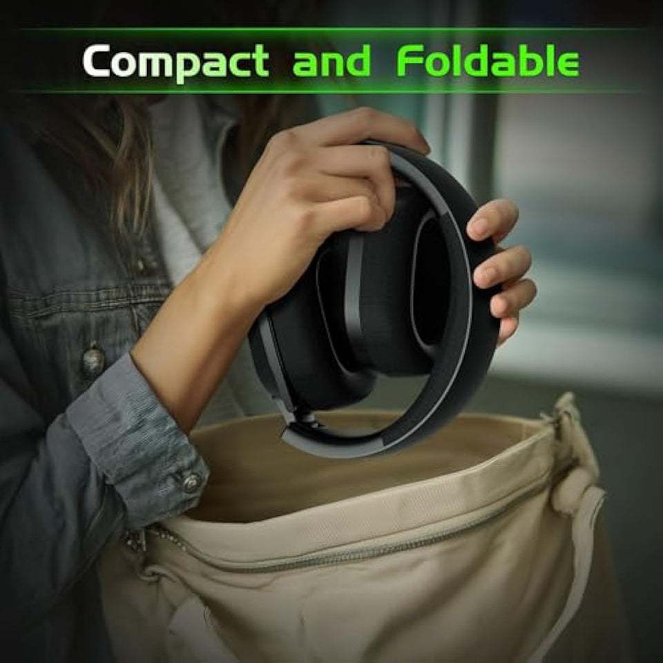 Black wireless gaming headset for Xbox Series X/S, Xbox One, PS5, PC, and Mac with Bluetooth 6.0 and flip-to-mute noise-canceling mic