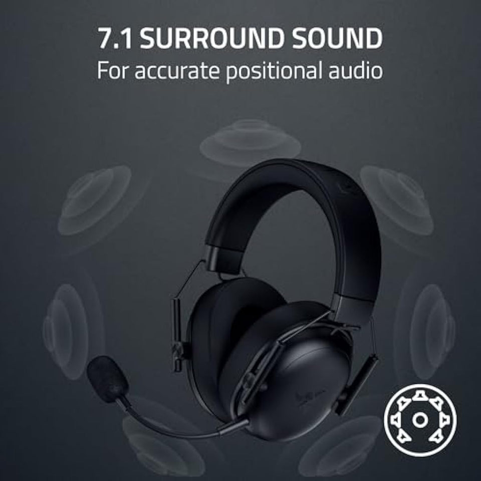 razer blackshark v3 x hyperspeed wireless gaming headset for pc with 50mm drivers and cardioid mic