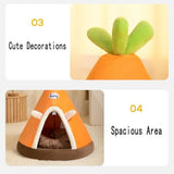 cat tent bed for small dogs and cats with thick cushion