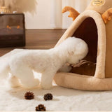 cat tent bed for small dogs and cats with thick cushion