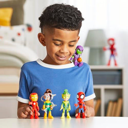 Spidey and his Amazing Friends Hasbro Marvel, Friends & Foes Pack, 5 Action Figures, 4-Inch, Preschool Super Hero Toys for Kids Ages 3 and Up ( Exclusive)