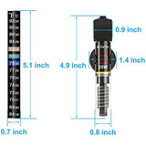 Mini Aquarium Heater 25W for Small Fish Tanks with Thermometer Sticker, Free Setup