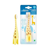 Dr. Brown's Infant-to-Toddler Toothbrush, BPA-Free, Soft Bristles, Ages 0-3, Giraffe Design