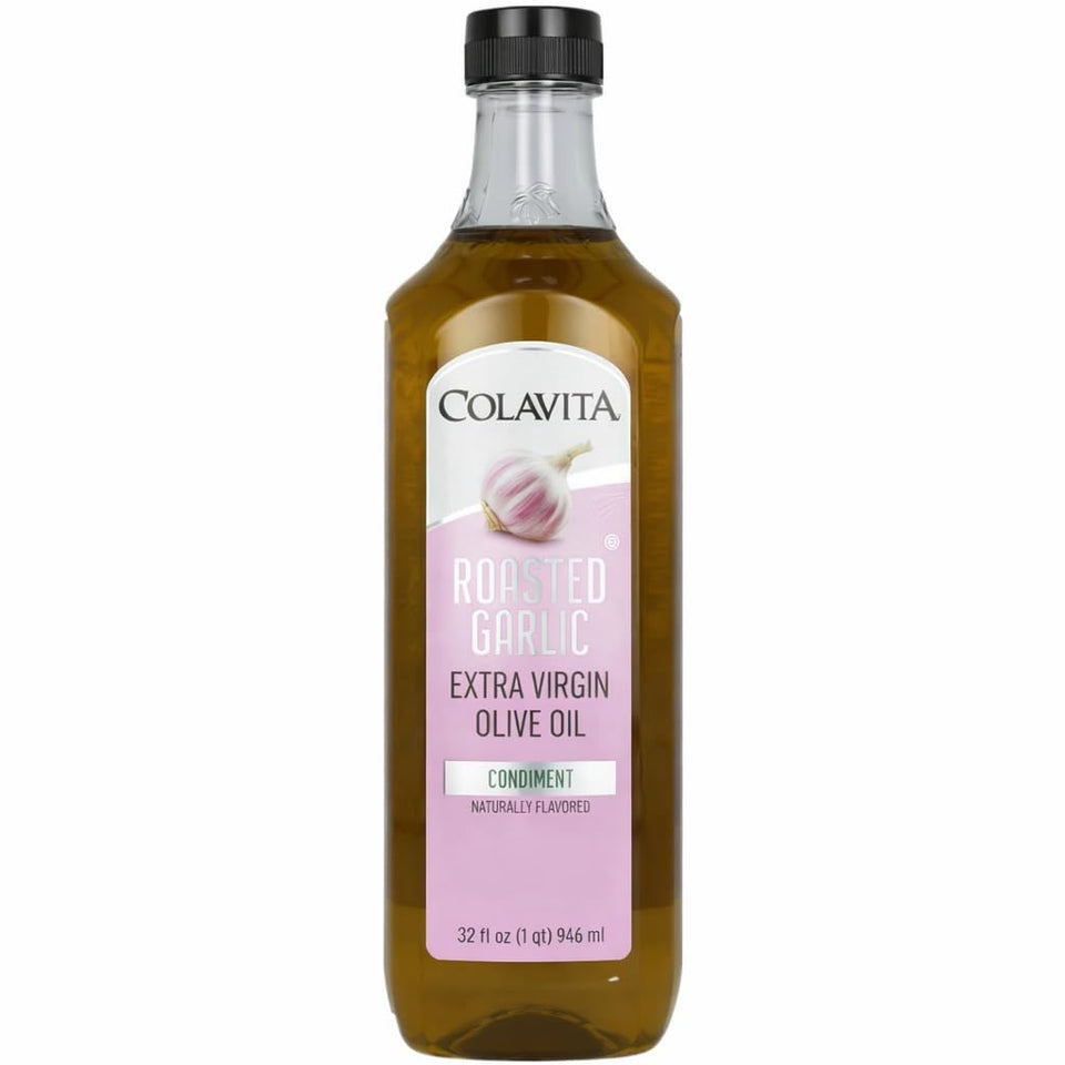 Colavita 32 fl oz Roasted Garlic Cold Pressed EVOO for Cooking & Dressings