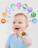 Bloobloomax soft rattle socks and foot finder set for infant girls and boys 0-36 months, baby shower gifts