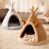 cat tent bed for small dogs and cats with thick cushion