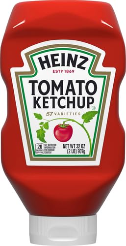 Heinz 32 oz Tomato Ketchup bottle, gluten-free, thick and rich, America's Favorite, squeezable