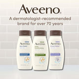 aveeno daily moisturizing body wash for sensitive skin + prebiotic oat, gentle on dry skin, 2 fl. oz travel size