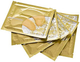 10 pairs collagen crystal eye mask, 10 pcs collagen crystal lip mask, anti-aging, gold, set