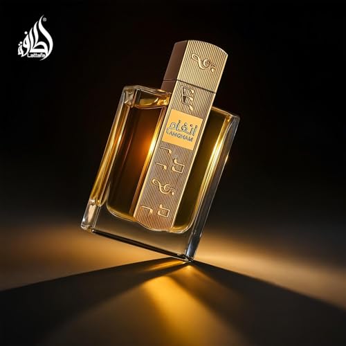 Lattafa Angham unisex fragrance, long-lasting, citrus, lavender, musk, amber, vanilla, 3.40 Ounce / 100 ml Eau de Parfum
