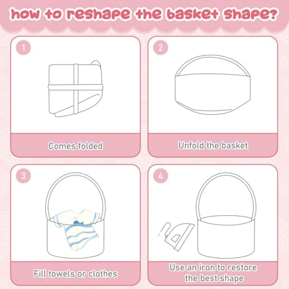 oiahomy-pink-easter-basket-with-handle-personalized-bunny-baskets-for-kids-and-gifts