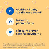 johnson's baby shampoo with aloe vera & vitamin b5, tear free, newborn essentials, 20.3 fl oz