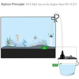 5ft long aquarium siphon vacuum cleaner for fish tank cleaning gravel and sand with durable pc hose