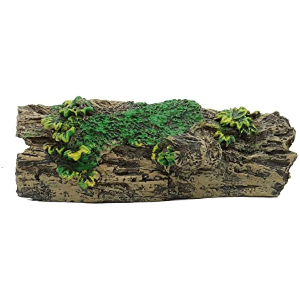 JIH Aquarium Decorations Resin Hollow Tree Trunk Ornament, Bettas House Cave Wood House Decor for Fish Tank (HS-SP207)