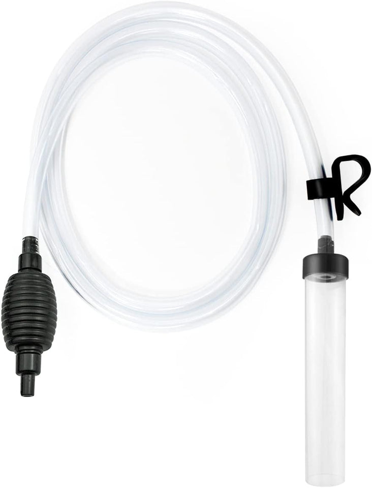 5ft long aquarium siphon vacuum cleaner for fish tank cleaning gravel and sand with durable pc hose